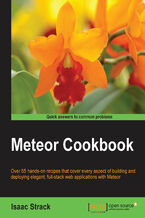Okadka ksiki Meteor Cookbook. Build elegant full-stack web applications with Meteor, the JavaScript framework that’s redefining web development