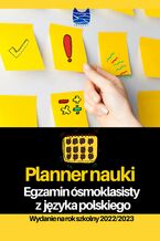 Okładka - Planner nauki. Egzamin ósmoklasisty z języka polskiego - Kreatywne Korepetycje