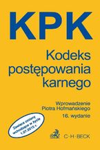 Okładka - Kodeks postępowania karnego - Aneta Flisek, Piotr Hofmański