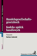Okadka ksiki Kodeks spek handlowych. Handelsgesellschaftsgesetzbuch