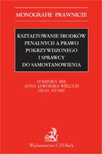 Okładka - Kształtowanie środków penalnych a prawo pokrzywdzonego i sprawcy do samostanowienia - Dominika Bek, Anna Jaworska-Wieloch, Olga Sitarz