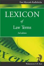 Okadka ksiki Lexicon of Law Terms