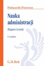 Okadka ksiki Nauka administracji