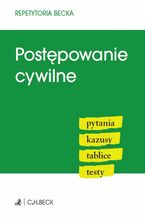 Okładka - Postępowanie cywilne. Pytania. Kazusy. Tablice. Testy - Aneta Flisek