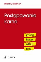 Okładka - Postępowanie karne. Pytania. Kazusy. Tablice. Testy - Aneta Flisek