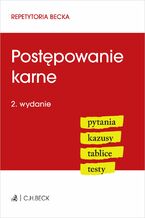 Okładka - Postępowanie karne. Pytania. Kazusy. Tablice. Testy. Wydanie 2 - Aneta Flisek