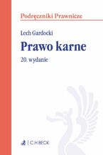 Okładka - Prawo karne. Wydanie 20 - Lech Gardocki