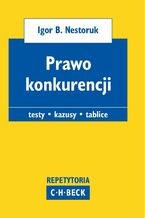 Okładka - Prawo konkurencji. Pytania. Kazusy. Tablice - Igor B. Nestoruk, Marian Kępiński