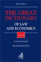 Okadka ksiki The Great Dictionary of Law and Economics. Vol. II. Polish - English