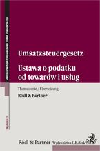 Okładka - Ustawa o podatku od towarów i usług. Umsatzsteuergesetz - Rödl & Partner