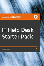 Okładka kursu IT Help Desk Starter Pack. A comprehensive guide for professionals aspiring to become a Help Desk agent