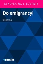 Okładka - Do emigrancyi - Deotyma