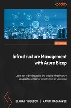 Okładka - Infrastructure Management with Azure Bicep. Learn how to build reusable and scalable infrastructure using best practices for Infrastructure as Code (IaC) - Elkhan Yusubov, Kasun Rajapakse