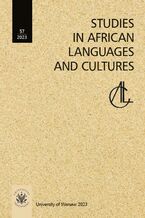 Okadka ksiki Studies in African Languages and Cultures. Volumen 57 (2023)