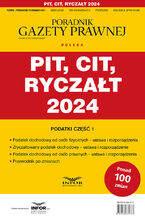 Okładka - PIT, CIT, Ryczałt 2024 - praca zbiorowa