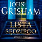 Okładka - Lista sędziego - John Grisham
