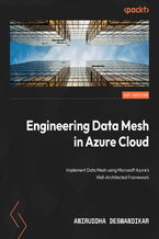 Okadka ksiki Engineering Data Mesh in Azure Cloud. Implement data mesh using Microsoft Azure's Cloud Adoption Framework