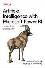 Okadka ksiki Artificial Intelligence with Microsoft Power BI