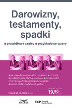 Okładka - Darowizny, testamenty, spadki - Eliza Borkowska