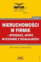 Nieruchomości w firmie  sprzedaż, aport, wycofanie z działalności