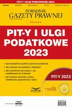 Okadka ksiki Pity i ulgi podatkowe 2023 Podatki 2/2024