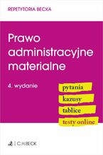 Okładka - Prawo administracyjne materialne. Pytania. Kazusy. Tablice. Testy online - Lucyna Wyciszkiewicz-Pardej