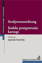 Okładka - Kodeks postępowania karnego. Strafprozessordnung - Agnieszka Sarnowska