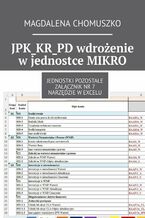 Okadka ksiki JPK_KR_PD wdroenie wjednostce MIKRO