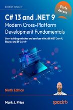 Okładka - C# 13 and .NET 9 - Modern Cross-Platform Development Fundamentals. Start building websites and services with ASP.NET Core 9, Blazor, and EF Core 9 - Ninth Edition - Mark J.  Price