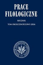 Okładka - Prace Filologiczne (2024) - Halina Karaś