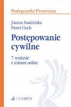 Okładka - Postępowanie cywilne z testami online - Joanna Studzińska prof. ALK, Paweł Cioch