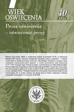 Okładka - Wiek Oświecenia 40/2024 - Zofia Rejman