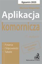 Okładka - Aplikacja komornicza 2025. Pytania odpowiedzi tabele + dostęp do testów online - Mariusz Stepaniuk