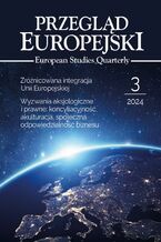 Okładka - Przegląd Europejski. European Studies Quarterly 3/2024 - Marta Witkowska