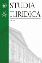 Okładka - Studia Iuridica, nr 104 - Sławomir Żółtek