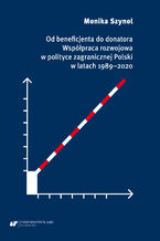 Okładka - Od beneficjenta do donatora. Współpraca rozwojowa w polityce zagranicznej Polski w latach 1989-2020 - Monika Szynol