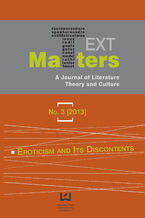 Okładka - Text Matters: A Journal of Literature, Theory and Culture, No. 3 (2013) - Jadwiga Uchman