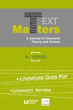 Okładka - Text Matters: A Journal of Literature, Theory and Culture, No. 10 (2020) - Dorota Filipczak