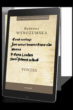 Okładka - Fontes - Bożenna Wyrozumska