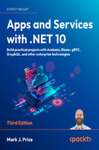 Okładka - Apps and Services with .NET 10. Build practical projects with Avalonia, Blazor, gRPC, GraphQL, and other enterprise technologies - Third Edition - Mark J.  Price