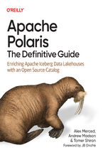 Okładka - Apache Polaris: The Definitive Guide. Enriching Apache Iceberg Data Lakehouses with an Open Source Catalog - Alex Merced, Andrew Madson, Tomer Shiran