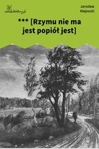 Okładka - *** [Rzymu nie ma jest popiół jest] - Jarosław Klejnocki
