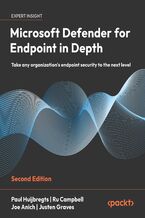 Okładka - Microsoft Defender for Endpoint in Depth. Take any organization's endpoint security to the next level - Second Edition - Paul Huijbregts, Ru Campbell, Joe Anich, Justen Graves