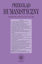 Okładka - Przegląd Humanistyczny 2025/2 (489) - Dawid Maria Osiński