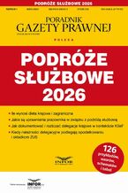Okładka - Podróże służbowe 2026 - Praca zbiorowa