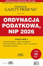 Okładka - Ordynacja podatkowa, NIP 2026 - Praca Zbiorowa