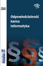 Okładka książki Odpowiedzialność karna informatyka