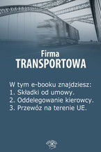 Okładka - Firma transportowa, wydanie kwiecień 2014 r - Izabela Kunowska