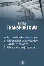 Okładka - Firma transportowa, wydanie lipiec 2014 r - Izabela Kunowska