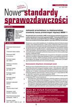 Okładka - Nowe Standardy Sprawozdawczości, wydanie specjalne: Jednostki przechodzące na międzynarodowe standardy muszą przestrzegać regulacji MSSF 1 - Marcin Krupa